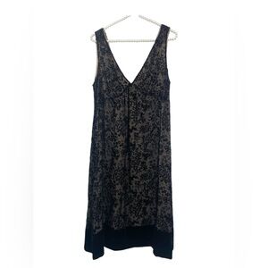 Howe Dress Women’s 12 Midi Babydoll Burnout Velvet Witchy Whimsigoth LBD Lace